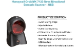 Honeywell Orbit MK 7120 Omni Directional Barcode Scanner USB
